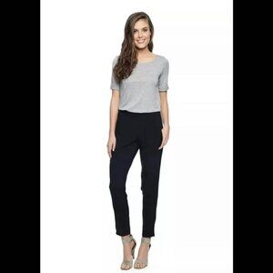 Splendid Jumpsuit Women's L Black Grey Short Sleeve Straight Leg Light-Weight